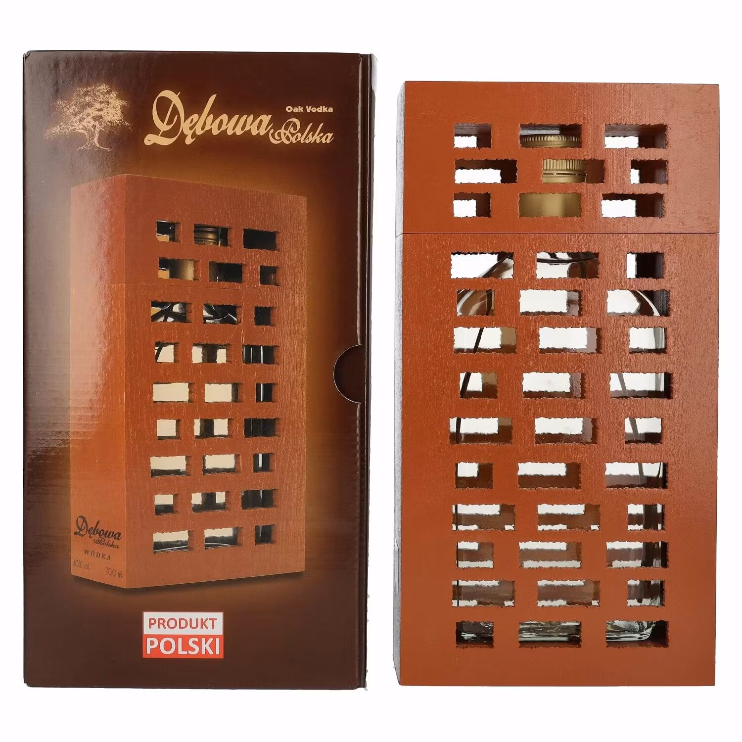 Debowa Wódka 40% Vol. 0,7l in Giftbox Ziegel
