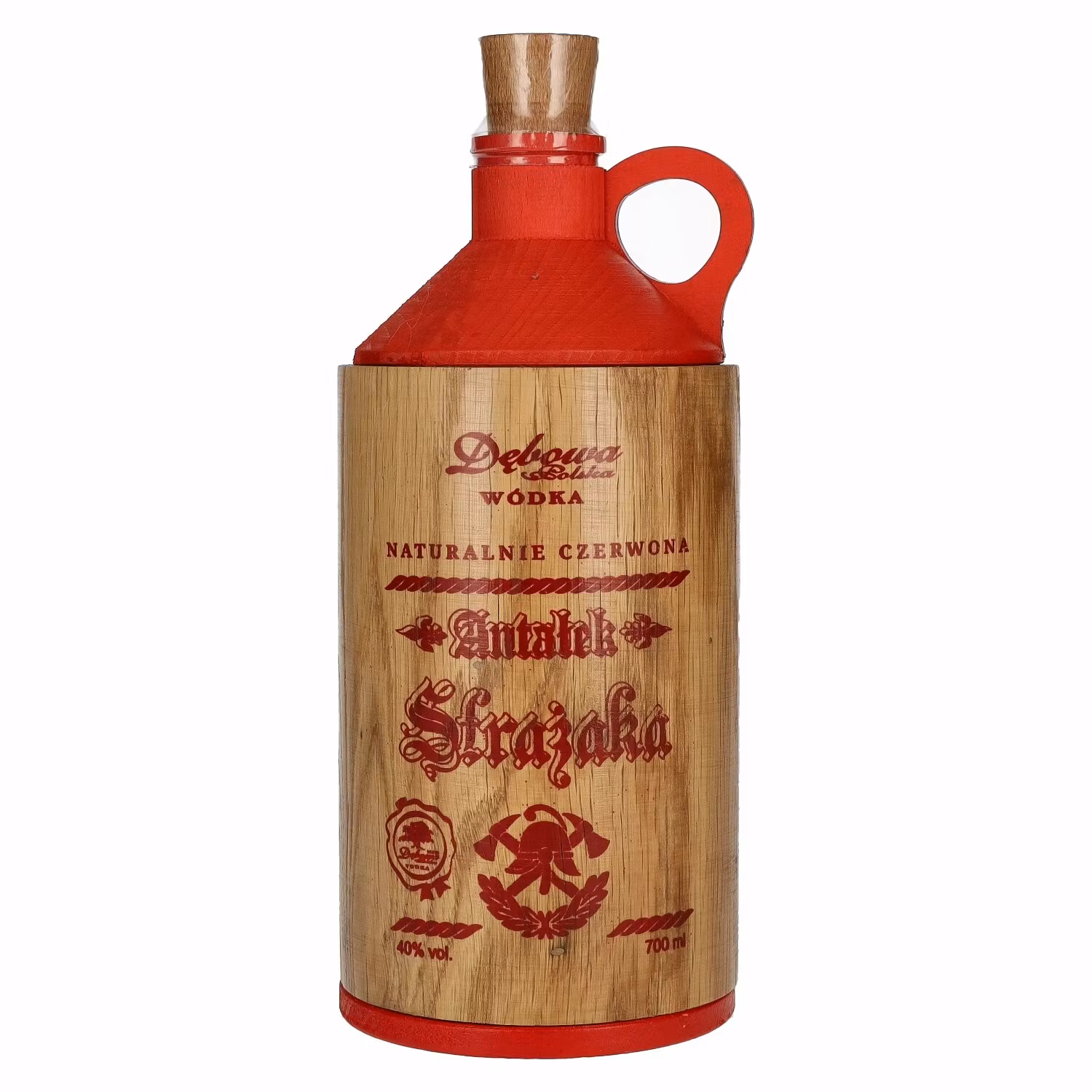 Debowa Wódka Antalek Strazaka Feuerwehrfass Rot 40% Vol. 0,7l