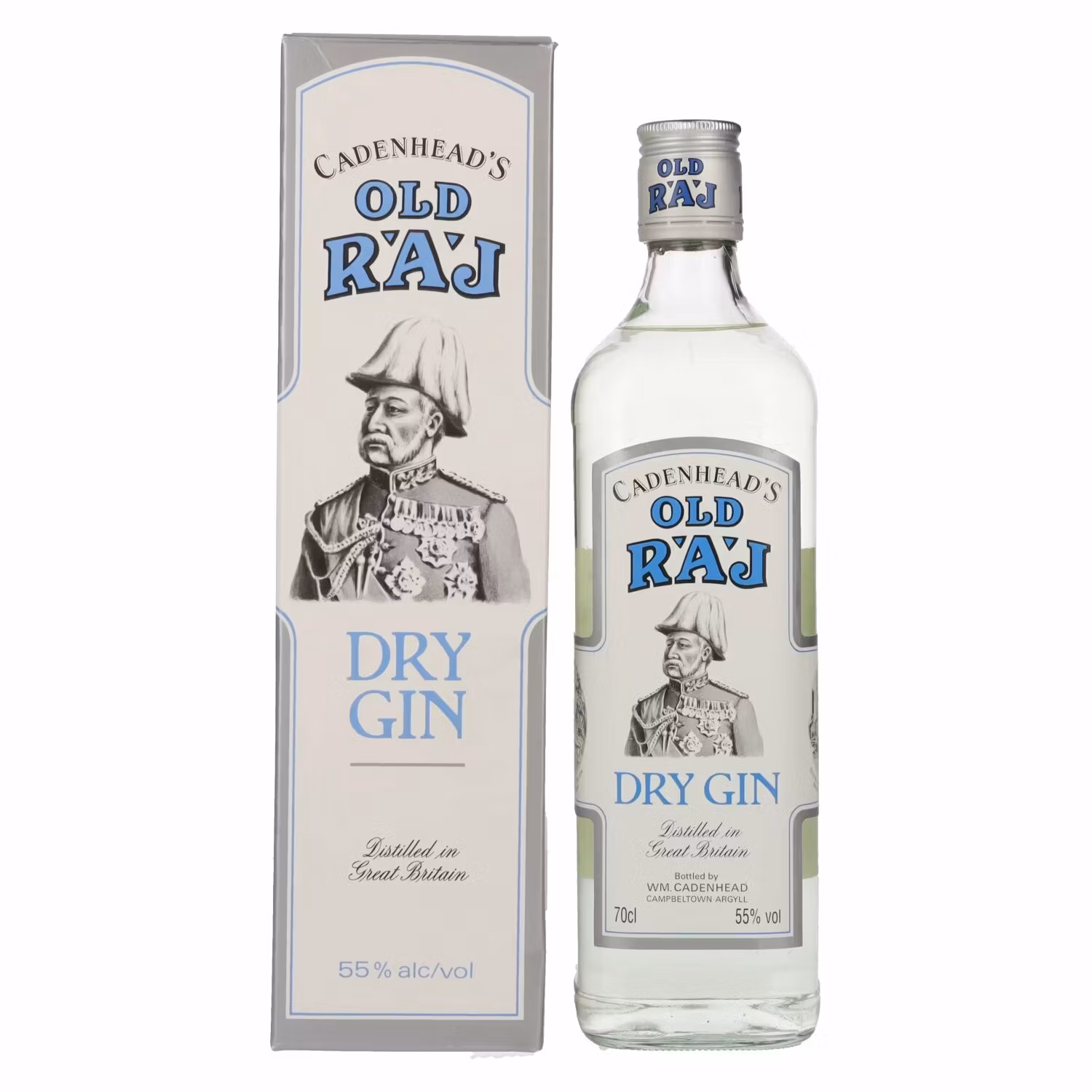 Cadenhead's Old Raj Dry Gin 55% Vol. 0,7l in Giftbox