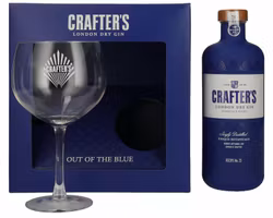 Crafter's London Dry Gin 43% Vol. 0,7l in Giftbox with glass