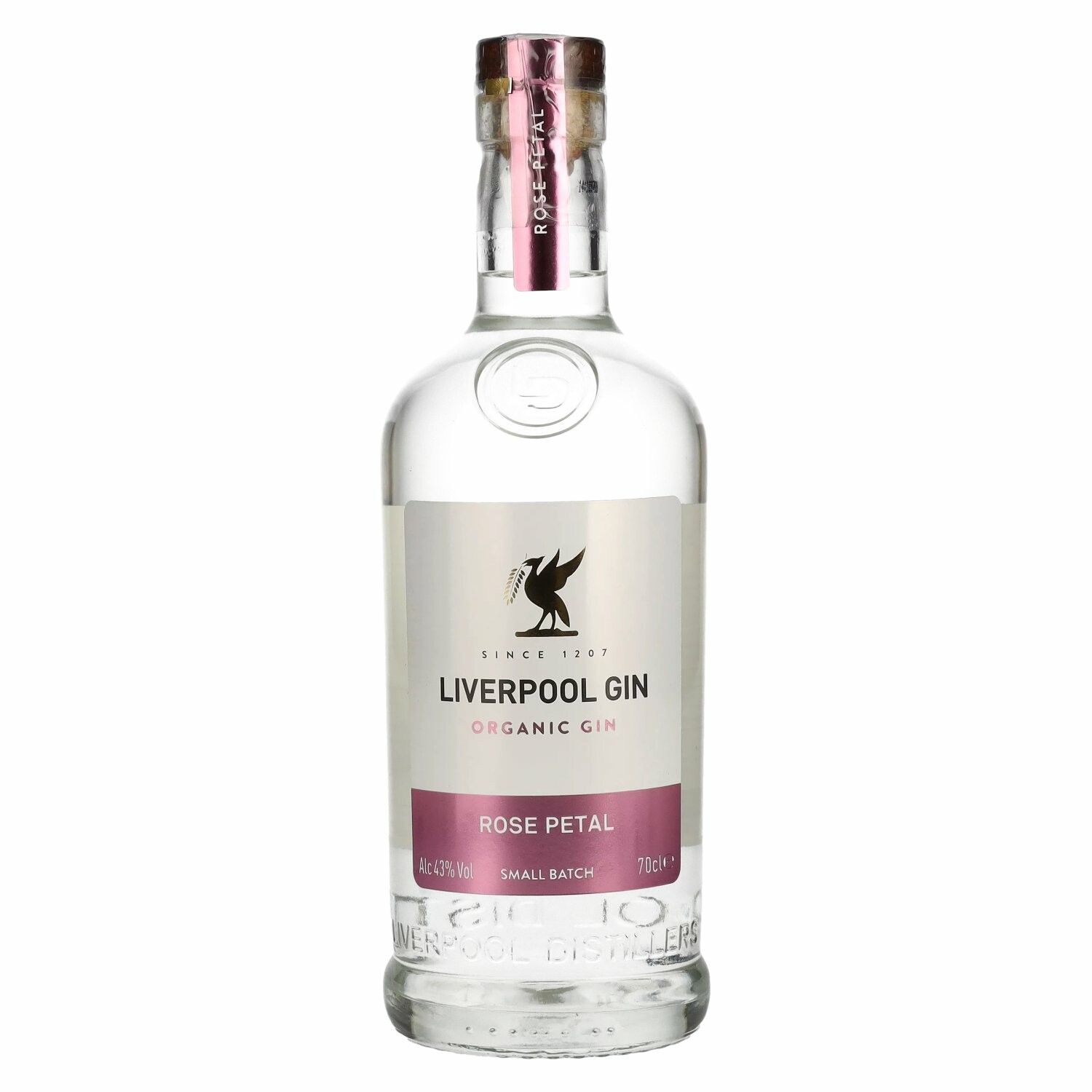 Liverpool Organic Gin ROSE PETAL 43% Vol. 0,7l