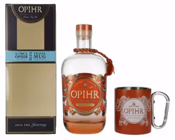 Opihr London Dry Gin EUROPEAN EDITION 43% Vol. 0,7l in Giftbox with Travel Mug
