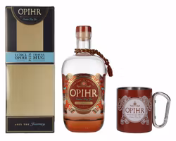 Opihr London Dry Gin FAR EAST EDITION 43% Vol. 0,7l in Giftbox with Travel Mug