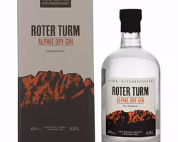 Roter Turm Alpine Dry Gin Pure Botanical 43% Vol. 0,5l in Giftbox