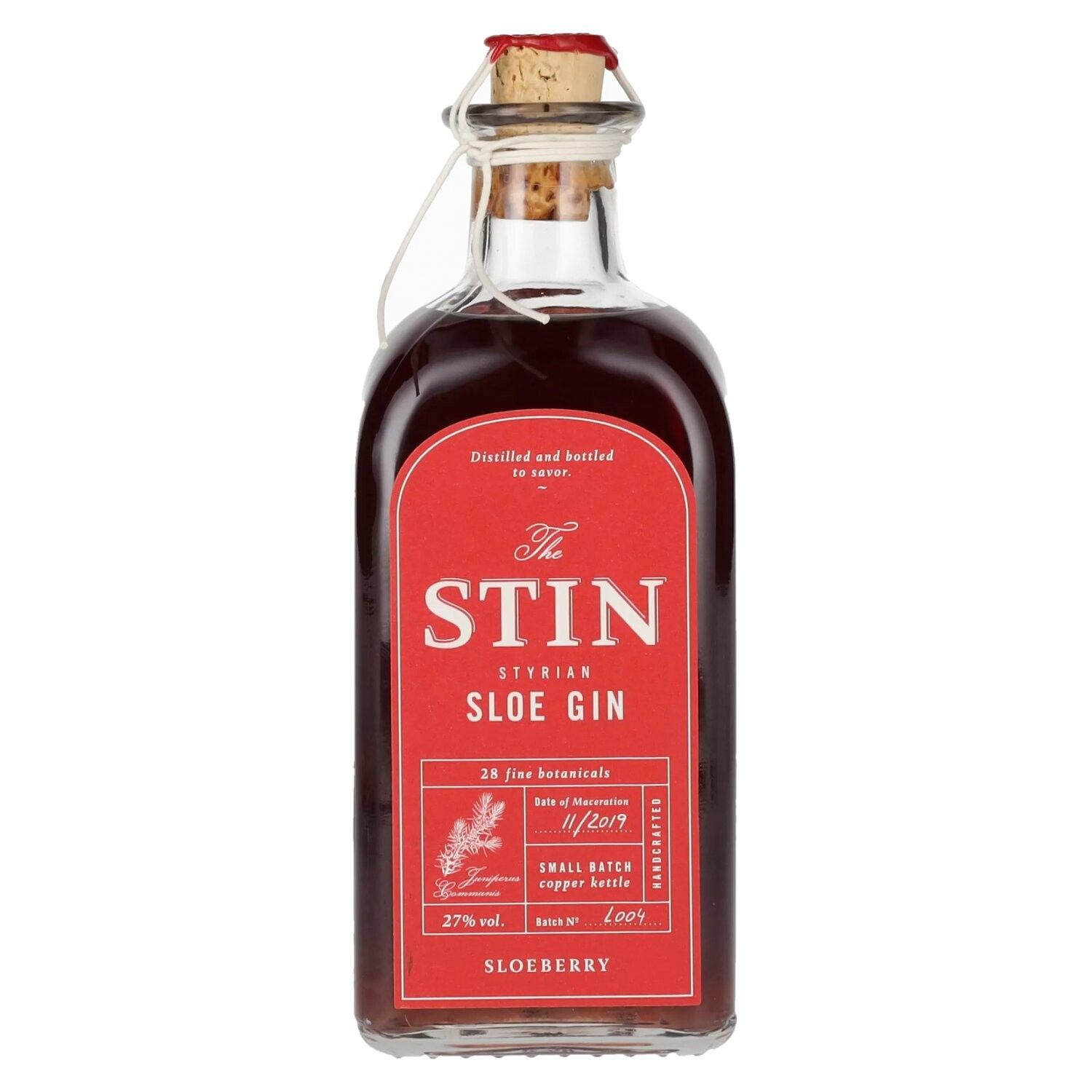 The STIN Styrian Sloe Gin 27% Vol. 0,5l