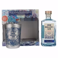 Von Hallers Gin 44% Vol. 0,5l in Giftbox with Becher