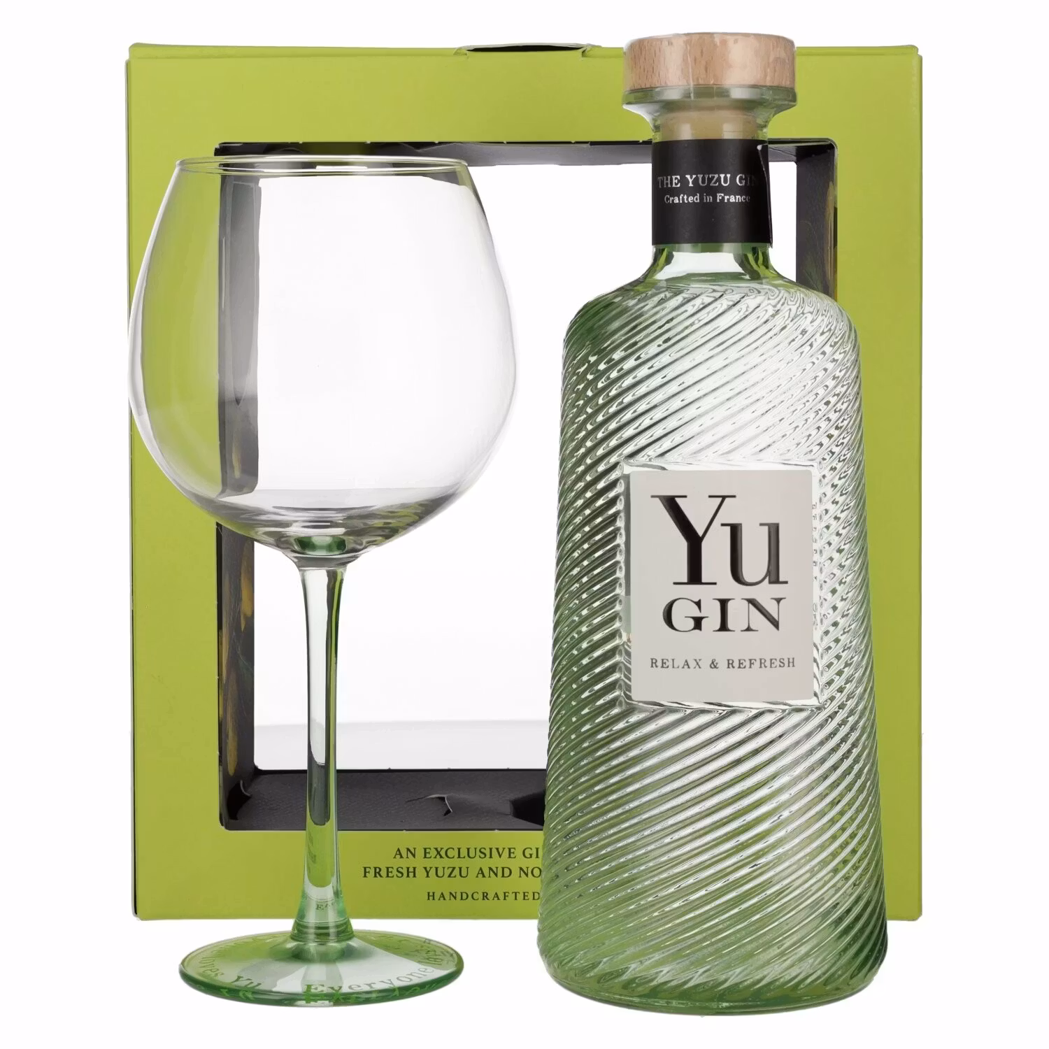Yu Relax & Refresh Gin 43% Vol. 0,7l in Giftbox with glass