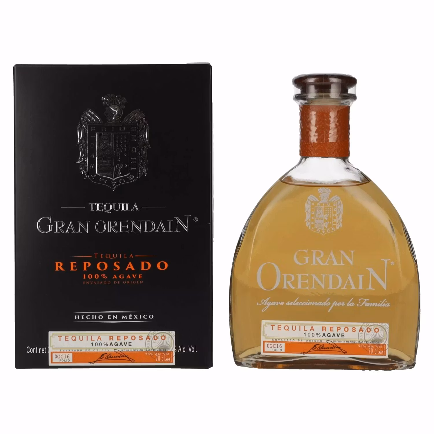 Gran Orendain Tequila REPOSADO 100% Agave 38% Vol. 0,7l in Giftbox