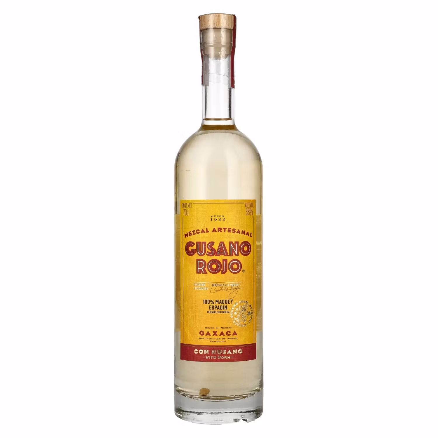 Gusano Rojo Mezcal 38% Vol. 0,7l