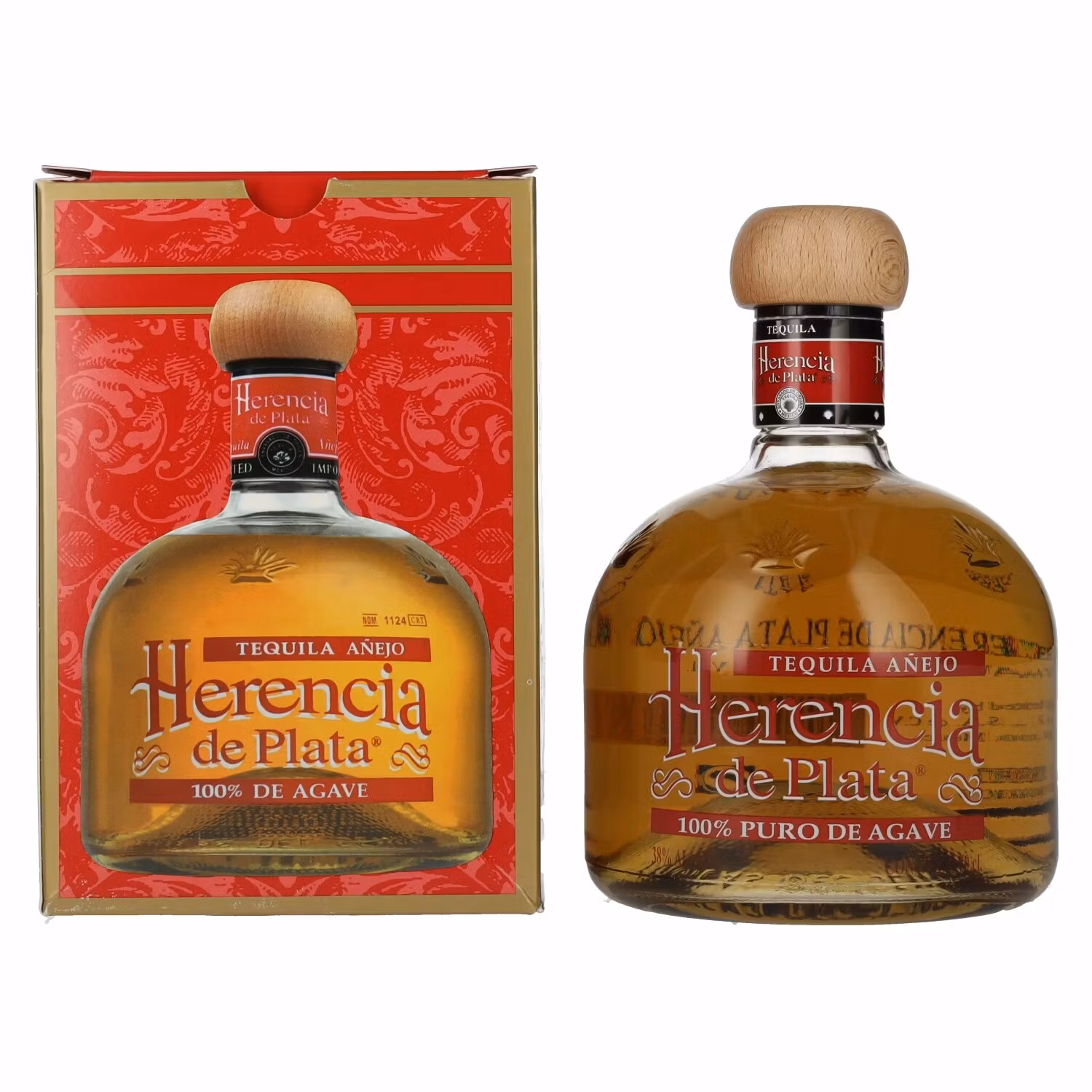 Herencia de Plata AÑEJO Tequila 100% Puro de Agave 38% Vol. 0,7l in Giftbox