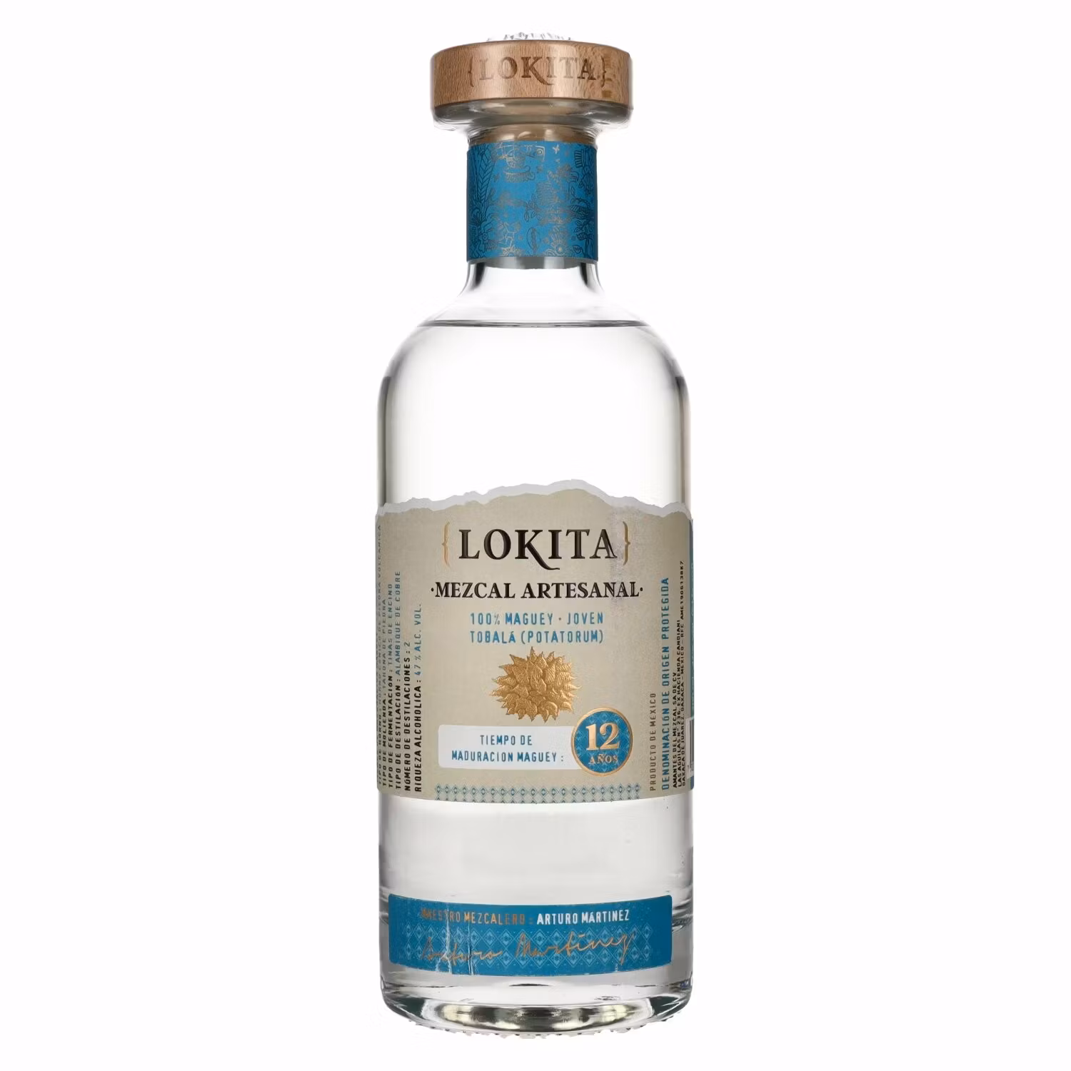 Lokita 12 Años 100% Maguey Mezcal Artesanal 47% Vol. 0,7l