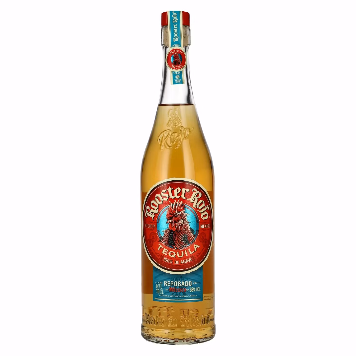 Rooster Rojo REPOSADO Tequila 100% de Agave 38% Vol. 0,7l