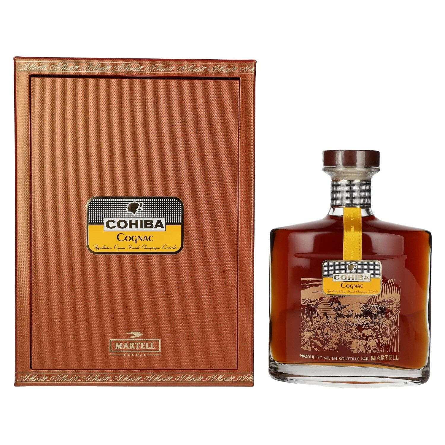 Martell Cohiba Grande Champagne 43% Vol. 0,7l in Giftbox
