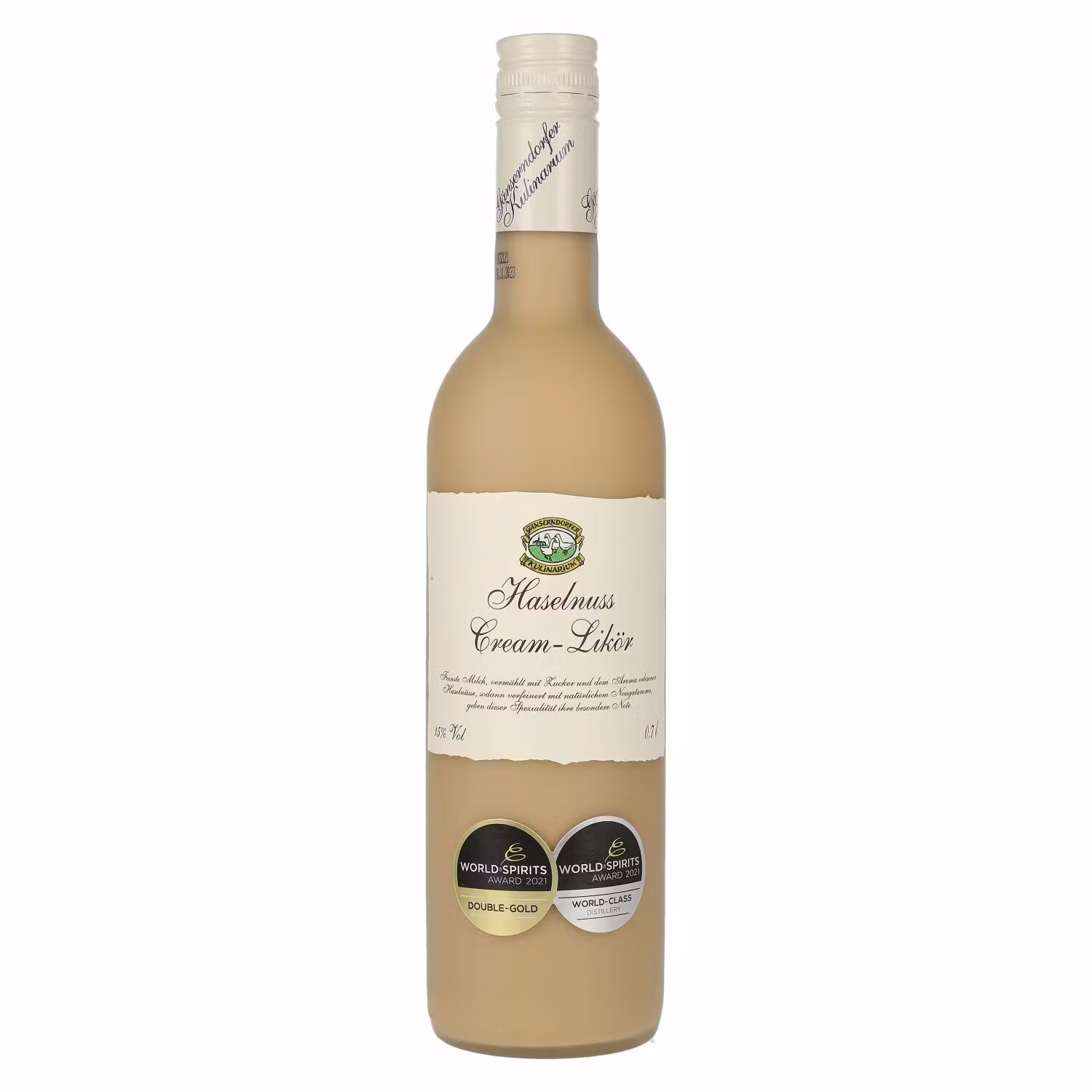Auersthaler Haselnuss Cream-Likör 15% Vol. 0,7l