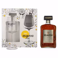 Disaronno Originale 28% Vol. 0,7l in Giftbox with Fizz glass