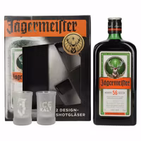 Jägermeister 35% Vol. 0,7l in Giftbox with 2 Shotgläser