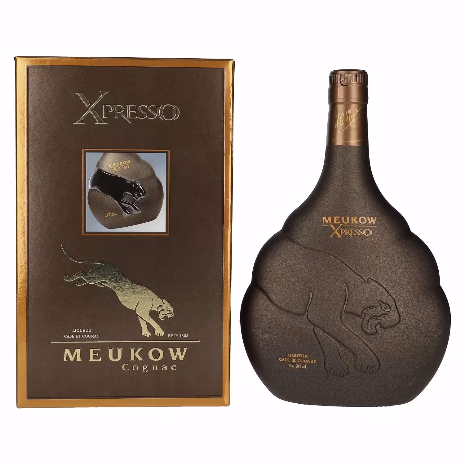 Meukow Xpresso Café & Cognac Liqueur 20% Vol. 0,7l in Giftbox