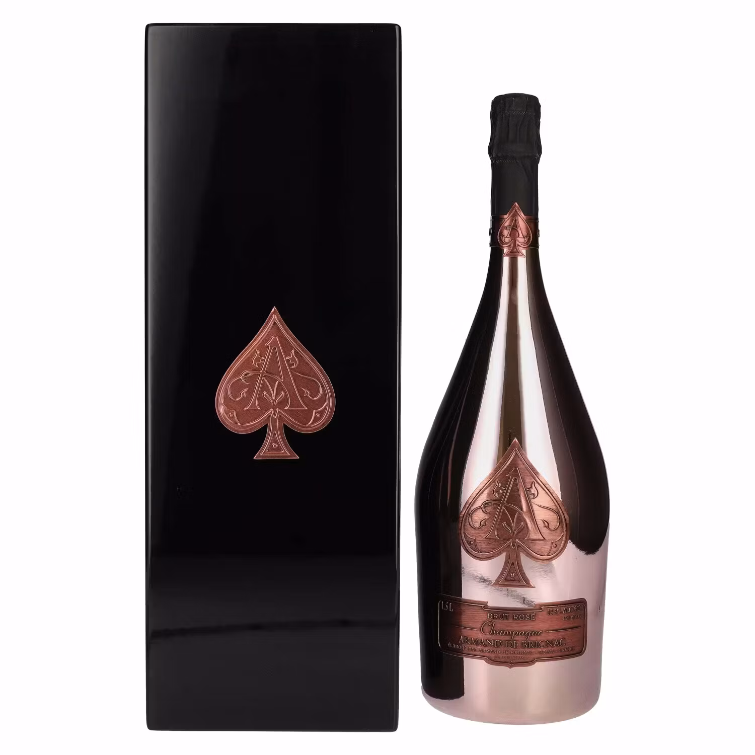 Armand de Brignac Champagne Rosé Brut 12,5% Vol. 1,5l in Holzkiste