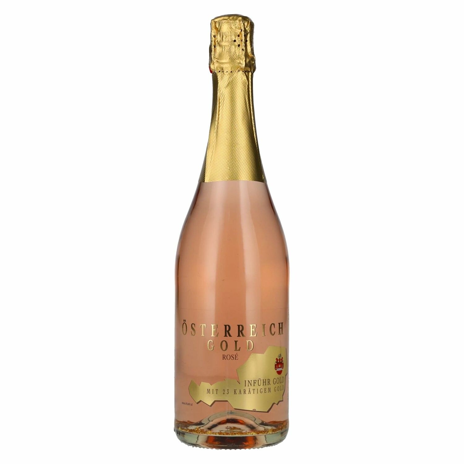 Österreich Gold Rosé - with 23 Karat Blattgold 9,5% Vol. 0,75l