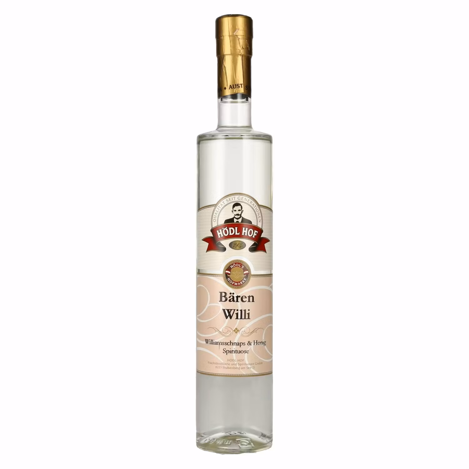 Hödl Hof BÄREN WILLI Williamsschnaps & Honig 33% Vol. 0,5l