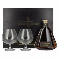 Carlo Bocchino Grappa Riserva 43% Vol. 0,7l in Giftbox with 2 glasses