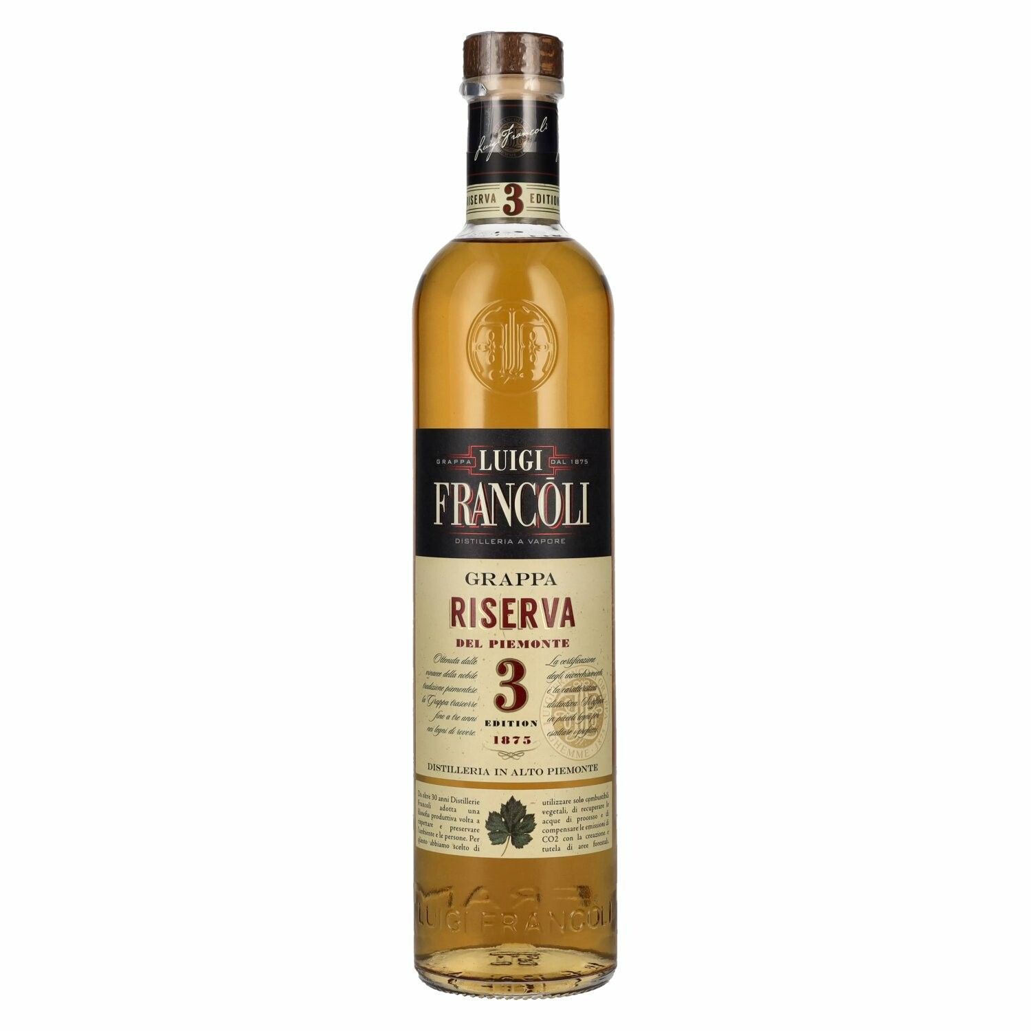 Luigi Francoli 3 Anni RISERVA Grappa del Piemonte 41,5% Vol. 0,7l