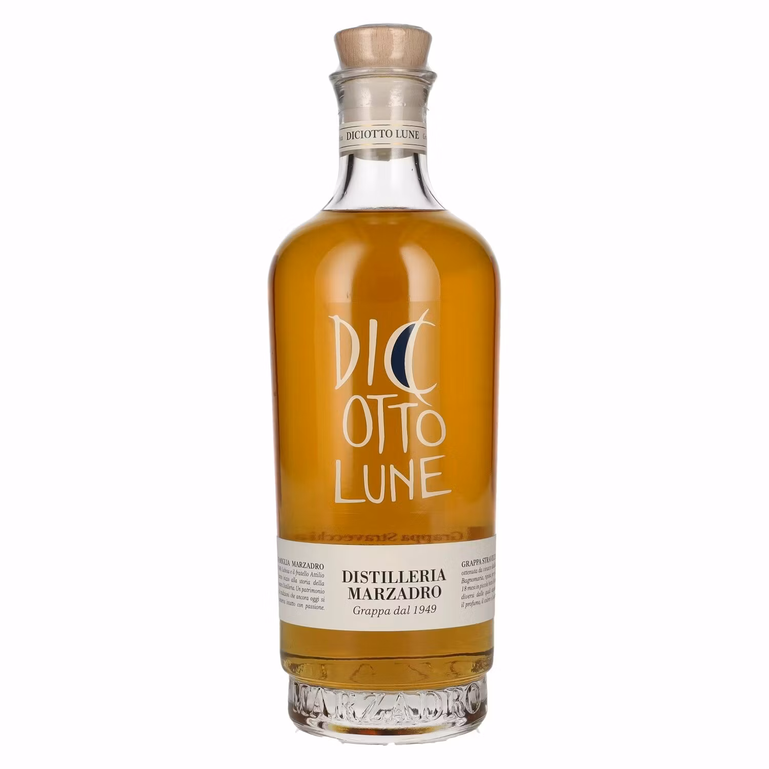 Marzadro DIC'OTTO LUNE Grappa Stravecchia 41% Vol. 0,7l