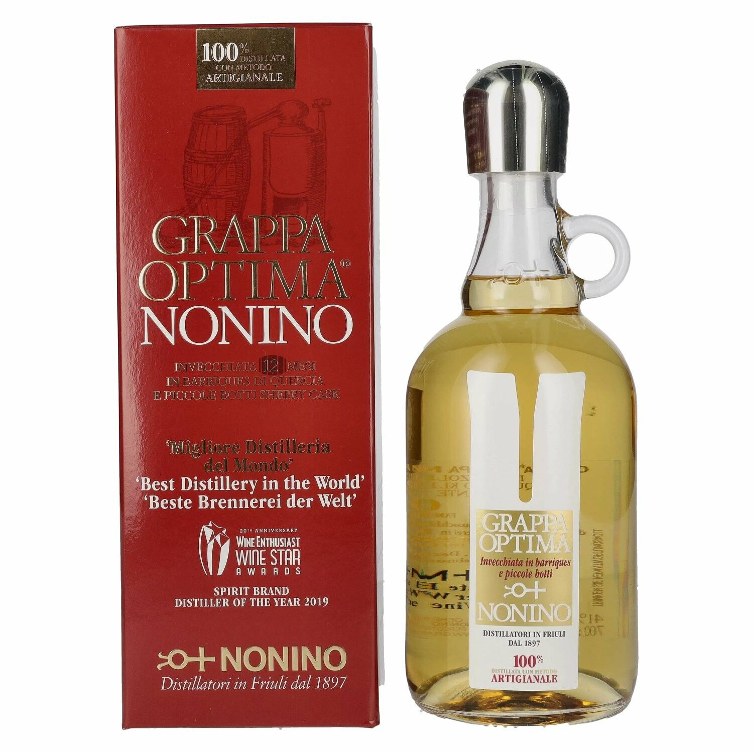 Nonino Grappa Optima 41% Vol. 0,7l in Giftbox