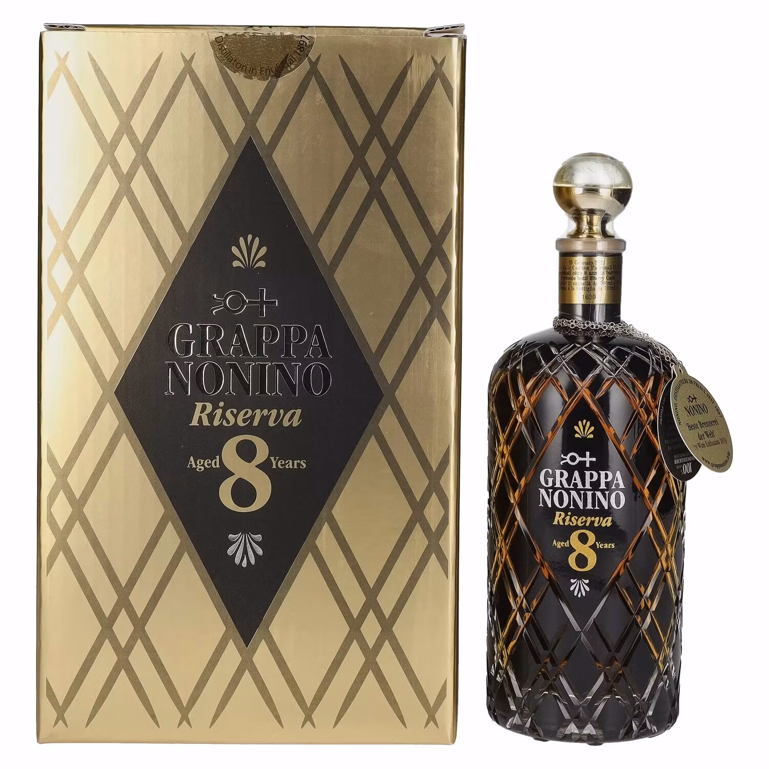 Nonino Grappa Riserva 8 Years Old 43% Vol. 0,7l in Giftbox
