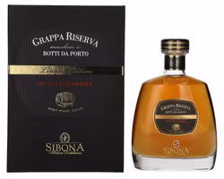 Sibona GRAPPA RISERVA botti da Porto SINGLE BARREL Limited Edition 44% Vol. 0,7l in Giftbox