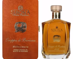 Sibona RISERVA SPECIALE Grappa di Barbera MILLESIMATA 2012 44% Vol. 0,7l in Holzkiste