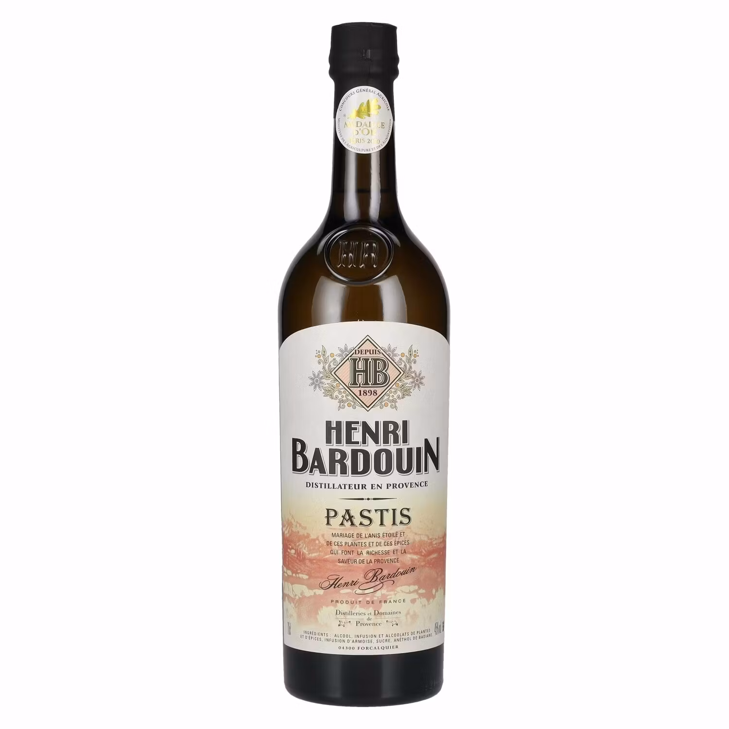 Henri Bardouin Le Pastis Grand Cru 45% Vol. 0,7l