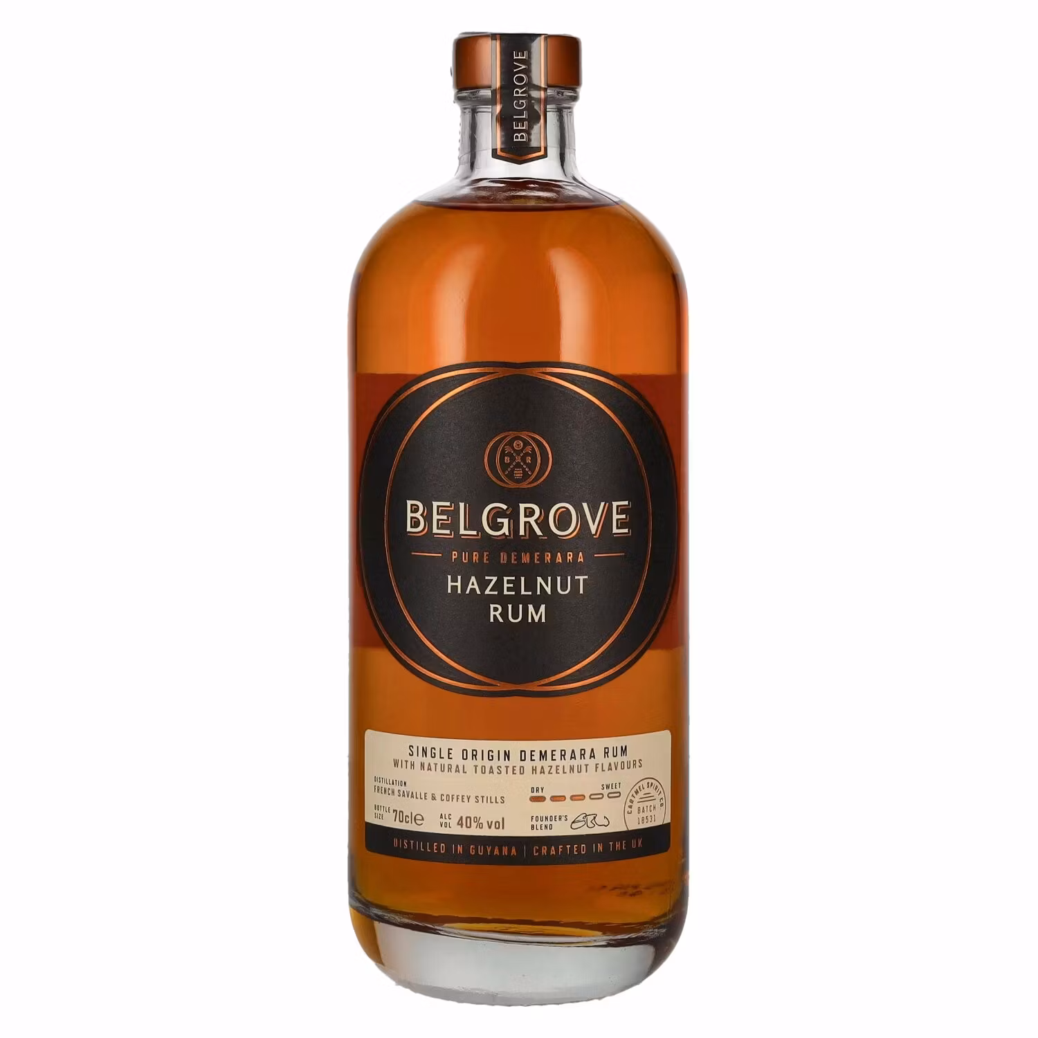 Belgrove Hazelnut Rum 40% Vol. 0,7l
