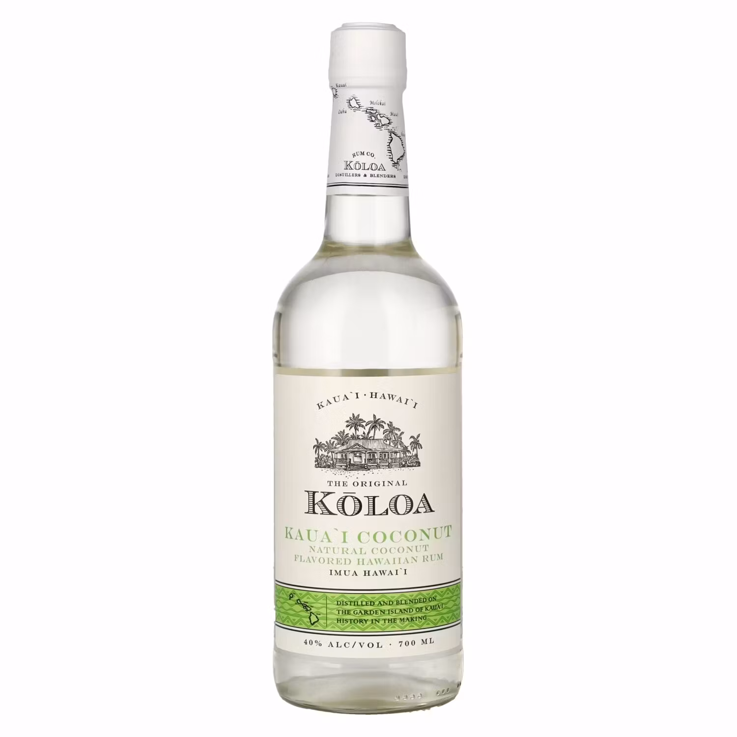 K?loa Kaua'i COCONUT Flavored Hawaiian Rum 40% Vol. 0,7l