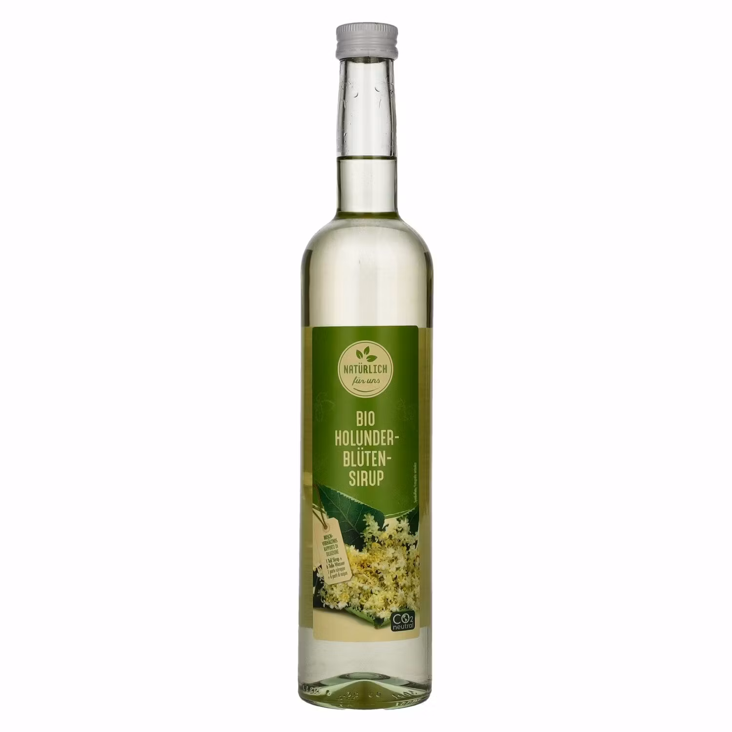 Natürlich for uns Bio Holunderblütensirup 0,5l