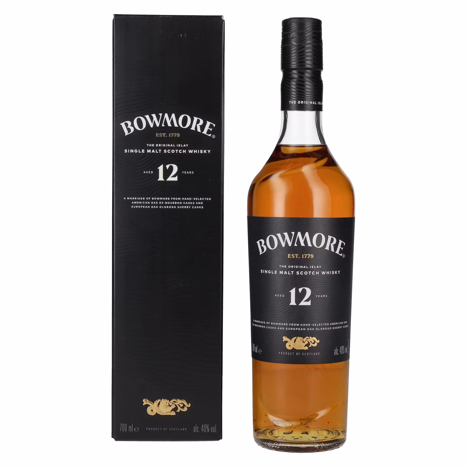 Bowmore 12 Years Old Islay Single Malt 40% Vol. 0,7l in Giftbox