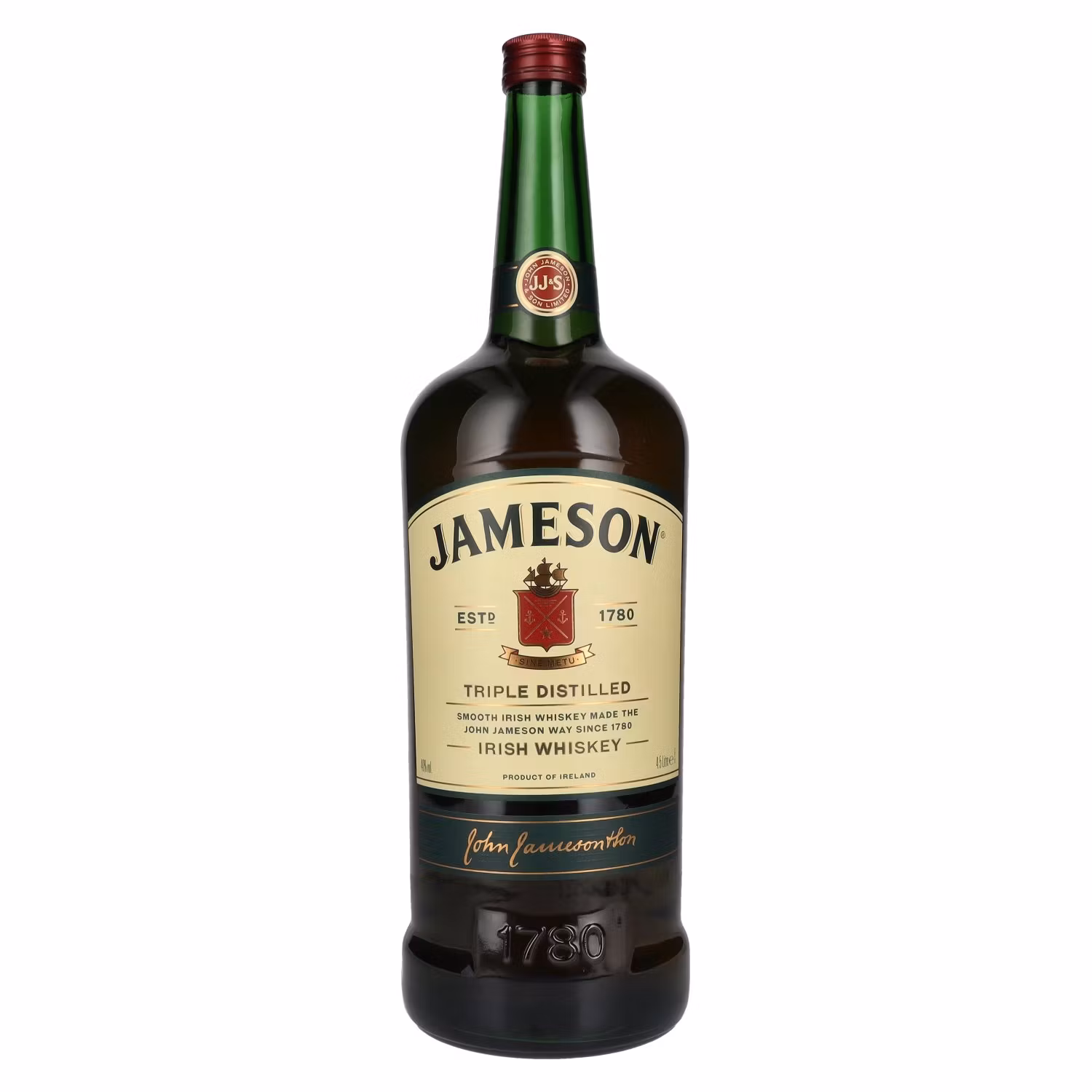 Jameson Triple Distilled Irish Whiskey 40% Vol. 4,5l