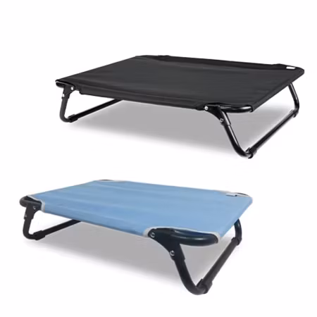 Ibanez Opphøyet sammenleggbar hundeseng Sort M 71x53cm