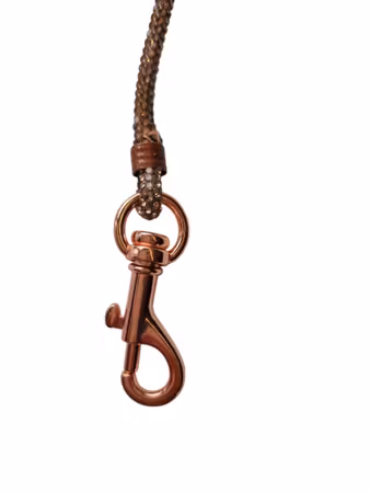 Hemeli Design Utstillingsbånd rosegull glitter/rosegull krok ca110cm