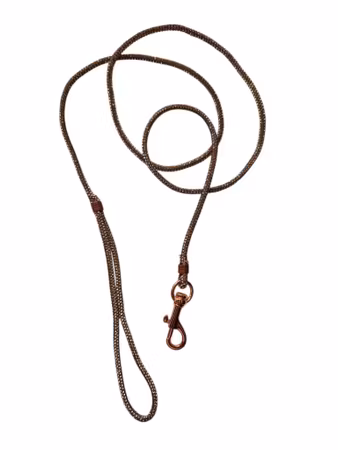 Hemeli Design Utstillingsbånd rosegull glitter/rosegull krok ca110cm