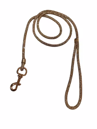 Hemeli Design Utstillingsbånd gull glitter/gullkrok ca100cm