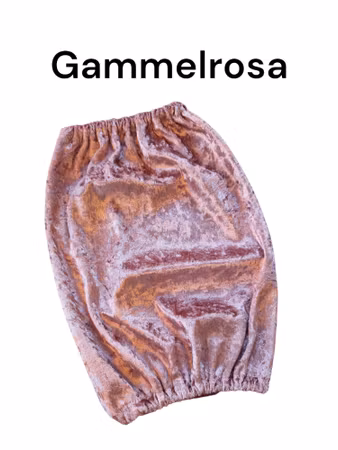 Show ørehette velour støvet rosa S