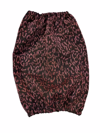 Show Ørehette, sort/rosa glitter S