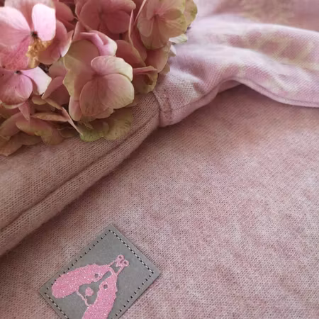 Ulldekken lys rosa, M
