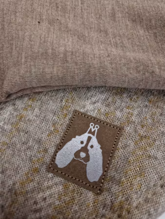 Ulldekken beige rutet L
