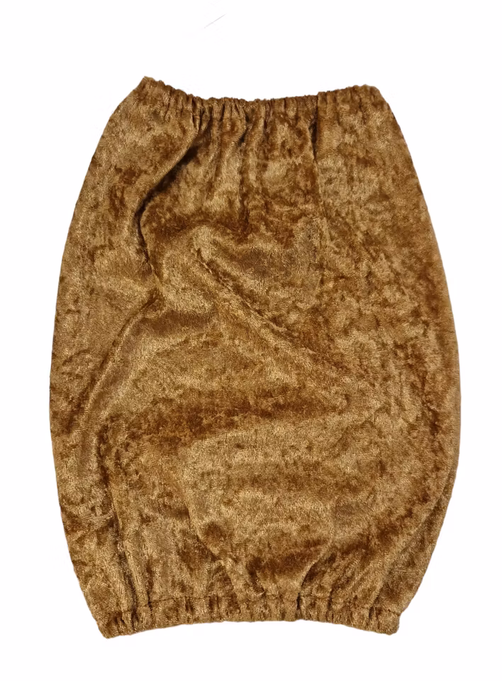 Show ørehette velour mørk karry M