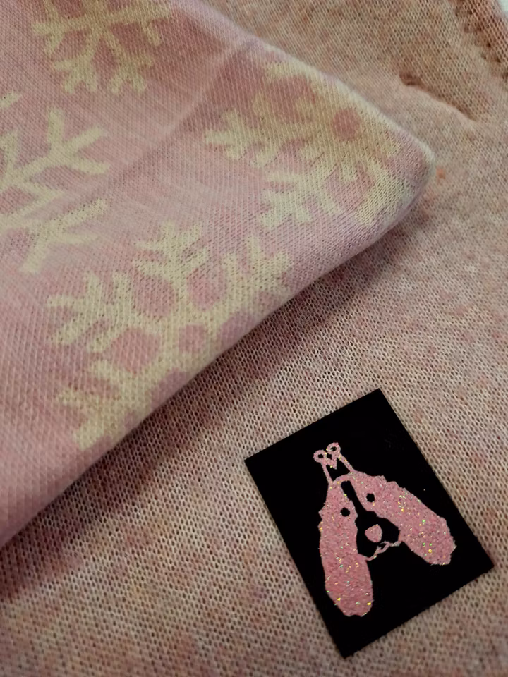 Ulldekken med bryst/magebelte rosa S