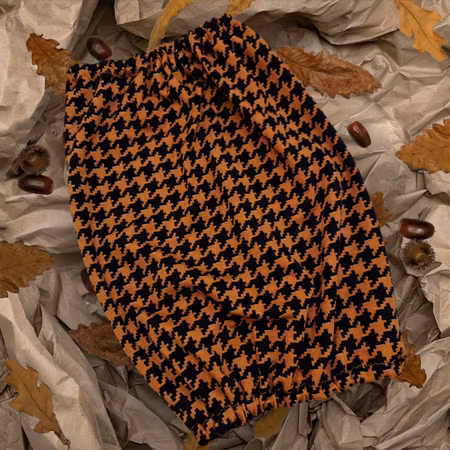 Silkedekken sett karamellfarged cordfløyel M