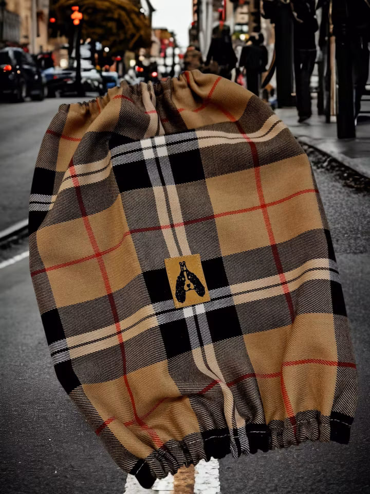 Spradeørehette tartanrutet M