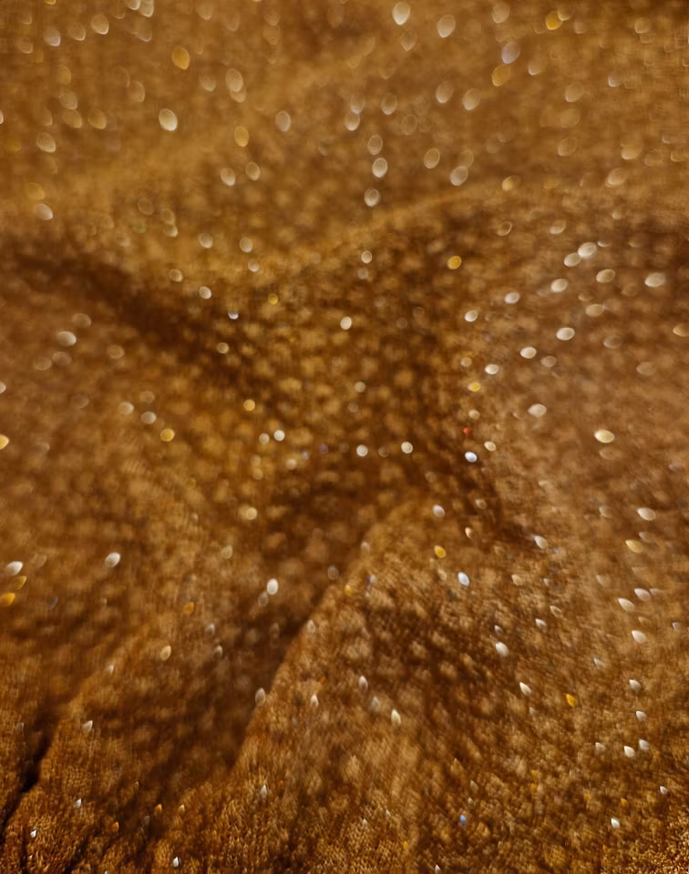 Show ørehette karrifarget m/glitter M